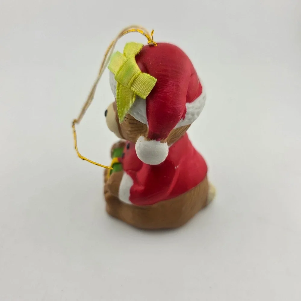 1986 Giftco Panda Bear & Christmas Bear Porcelain‎ Bell Ornaments Taiwan VTG